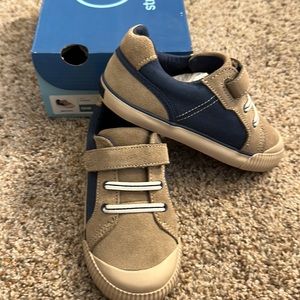 Stride Rite SR Parker Taupe/ Navy 10W